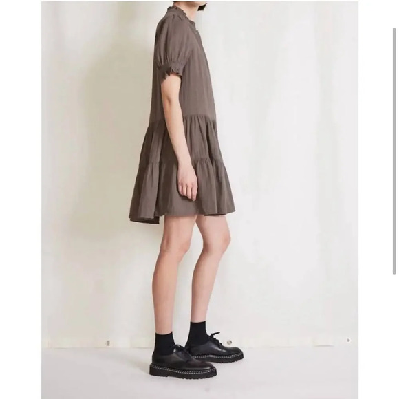 APIECE APART Las Alturas Mini Dress in Morel Brown size Small - Picture 4 of 11